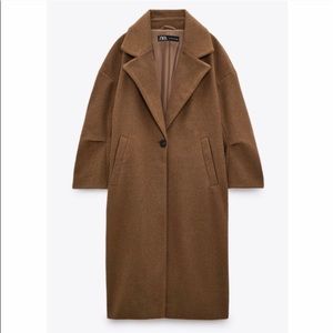 NWT Zara Oversized Camel Coat